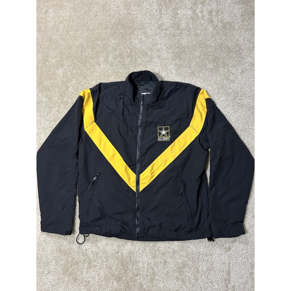 U.S. Army Jacket Mens Small Physical Fitness Uniform Windbreaker Nylon Training